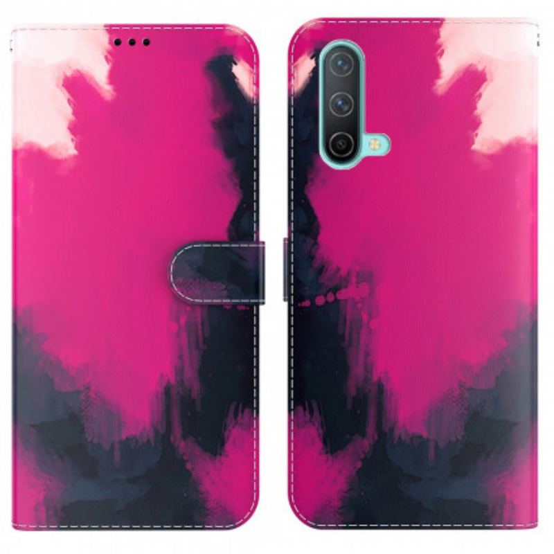 Capa Folio Para OnePlus Nord CE 5G Aquarela