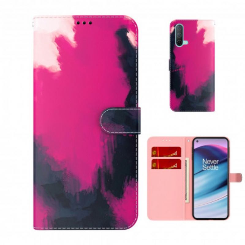 Capa Folio Para OnePlus Nord CE 5G Aquarela