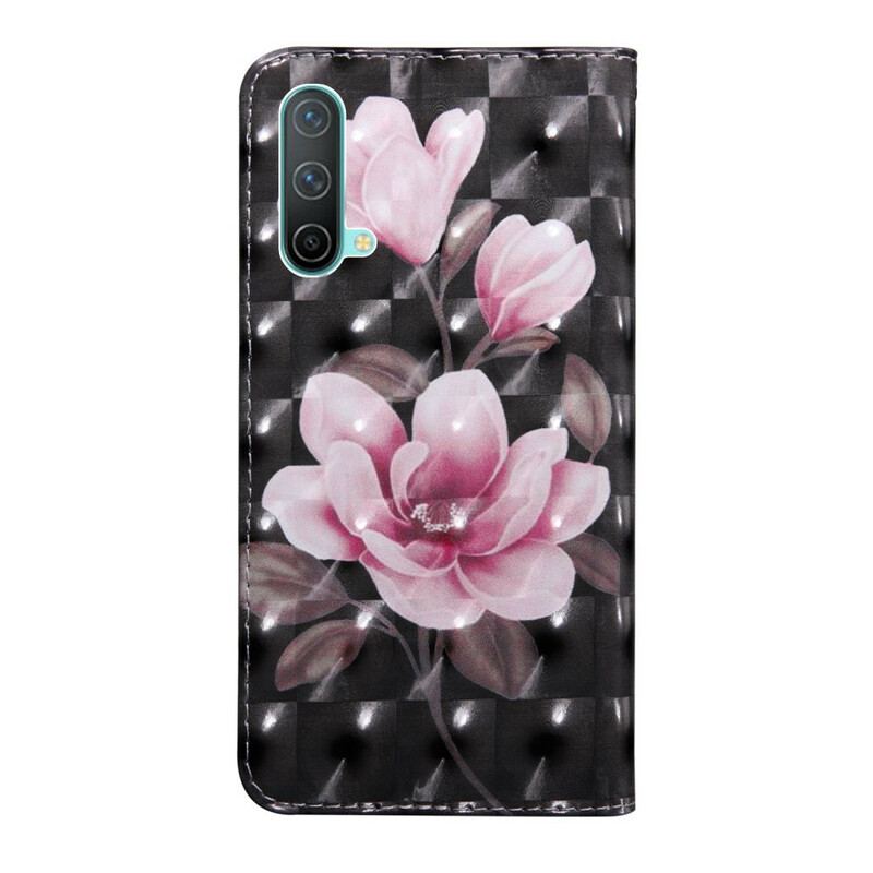 Capa Folio Para OnePlus Nord CE 5G Flores Em Flor