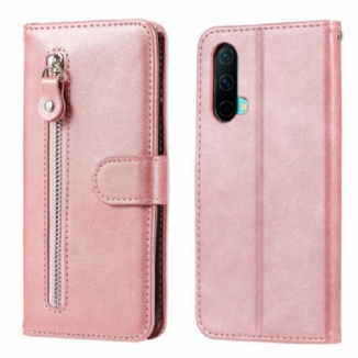 Capa Folio Para OnePlus Nord CE 5G Porta-moedas Vintage