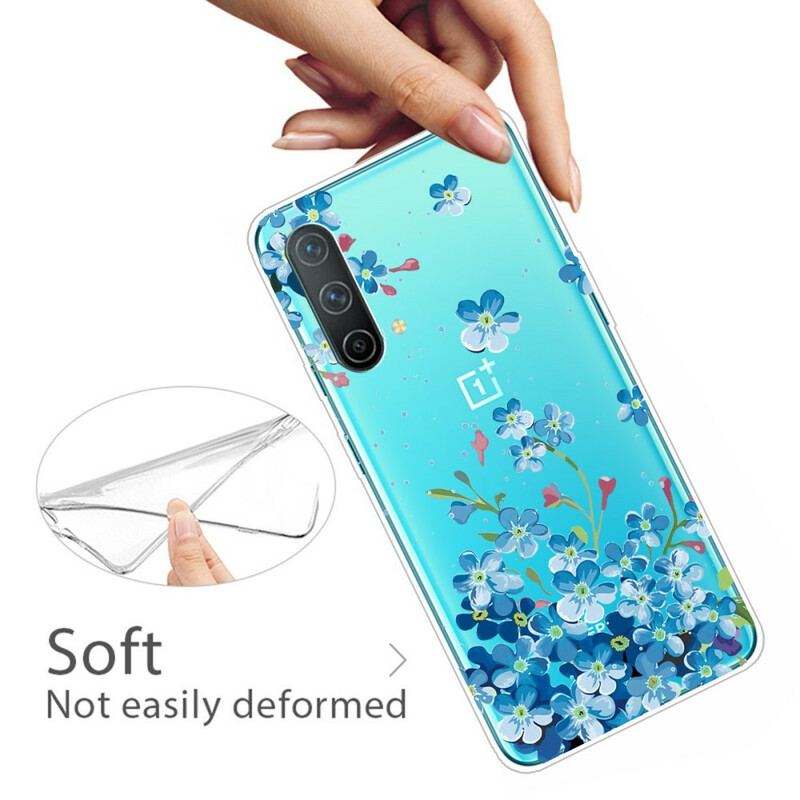 Capa Para OnePlus Nord CE 5G Flores Azuis