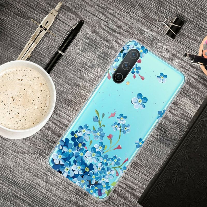 Capa Para OnePlus Nord CE 5G Flores Azuis