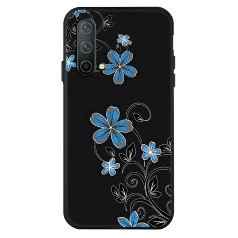 Capa Para OnePlus Nord CE 5G Flores Azuis