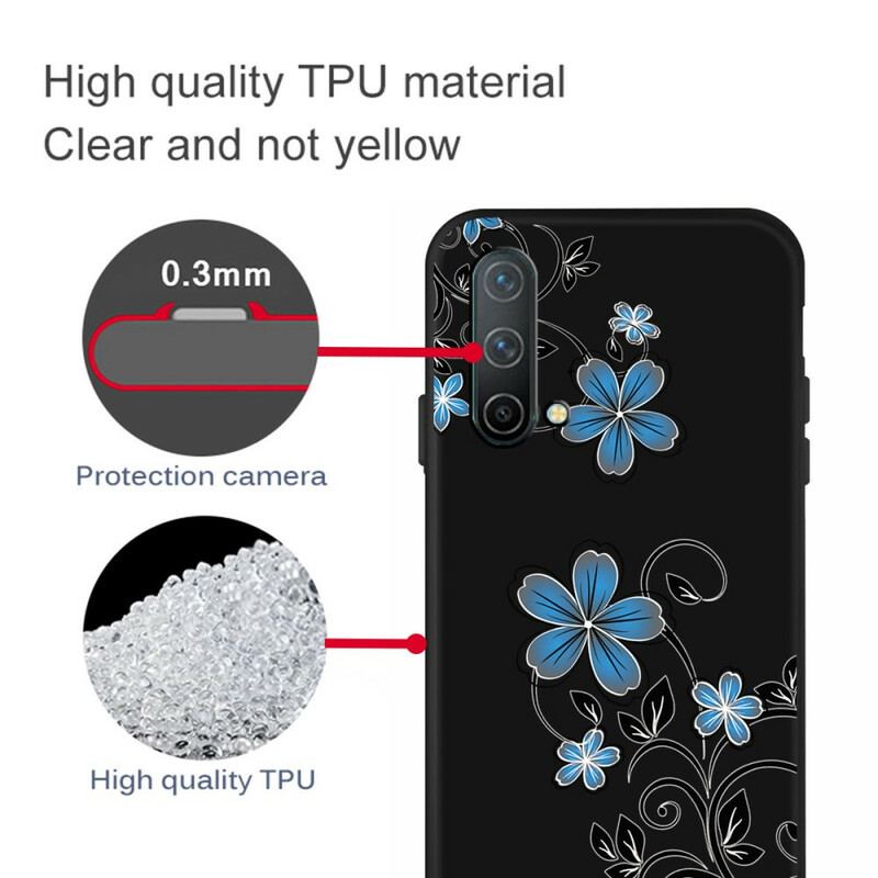 Capa Para OnePlus Nord CE 5G Flores Azuis