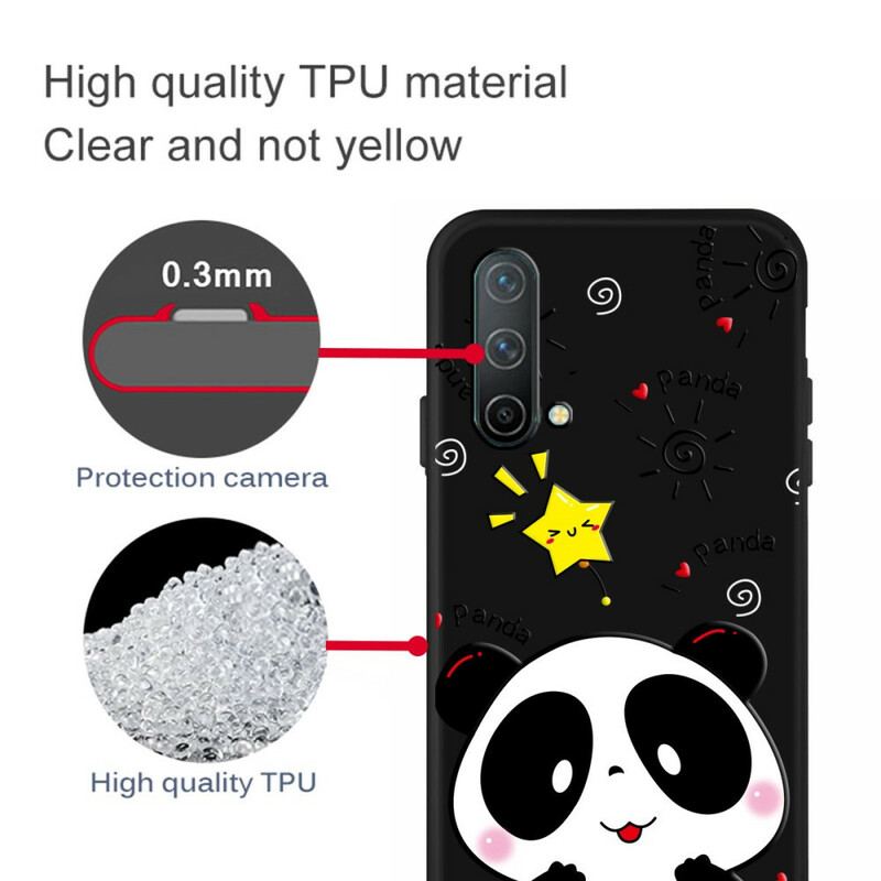 Capa Para OnePlus Nord CE 5G Panda Estrela