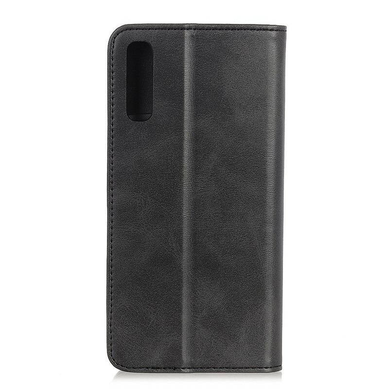 Capa De Celular Para Sony Xperia 5 II Flip Couro Rachado Elegância