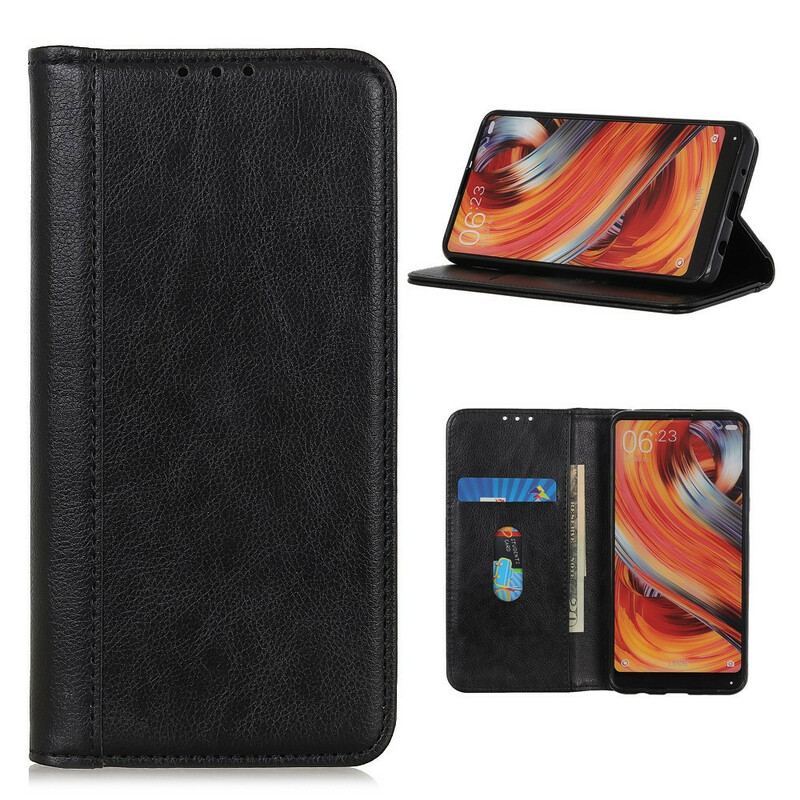 Capa De Celular Para Sony Xperia 5 II Flip Versão Couro Rachado