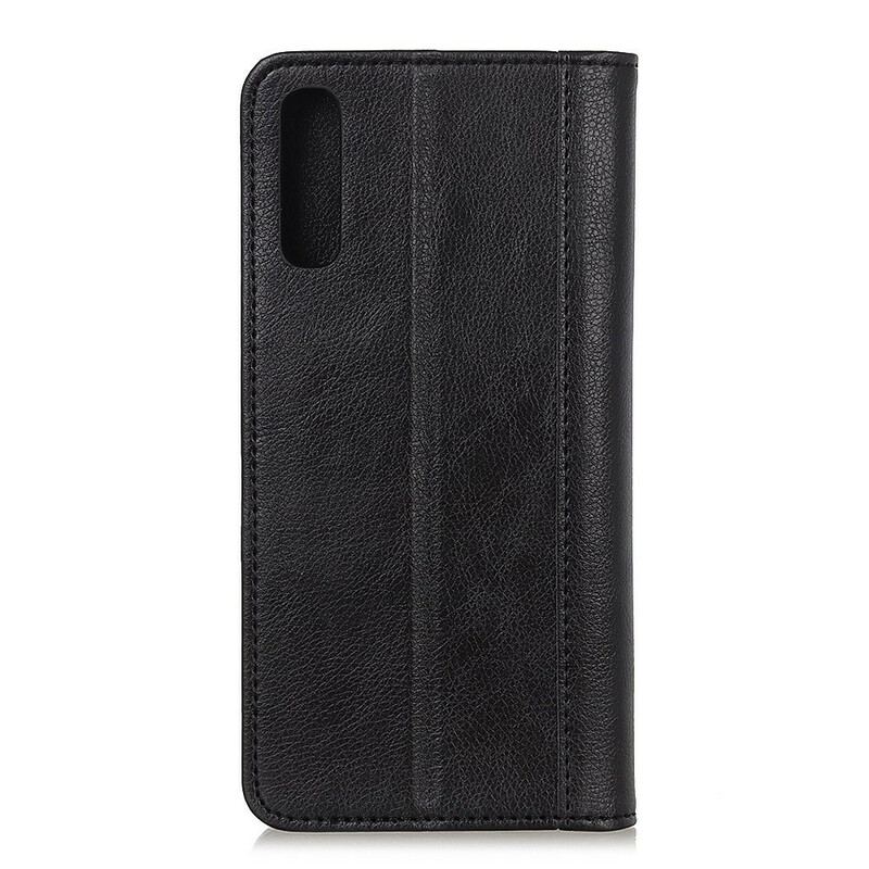 Capa De Celular Para Sony Xperia 5 II Flip Versão Couro Rachado