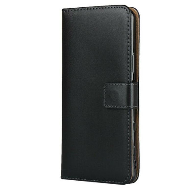 Capa De Couro Para Sony Xperia 5 II Convite De Couro Genuíno