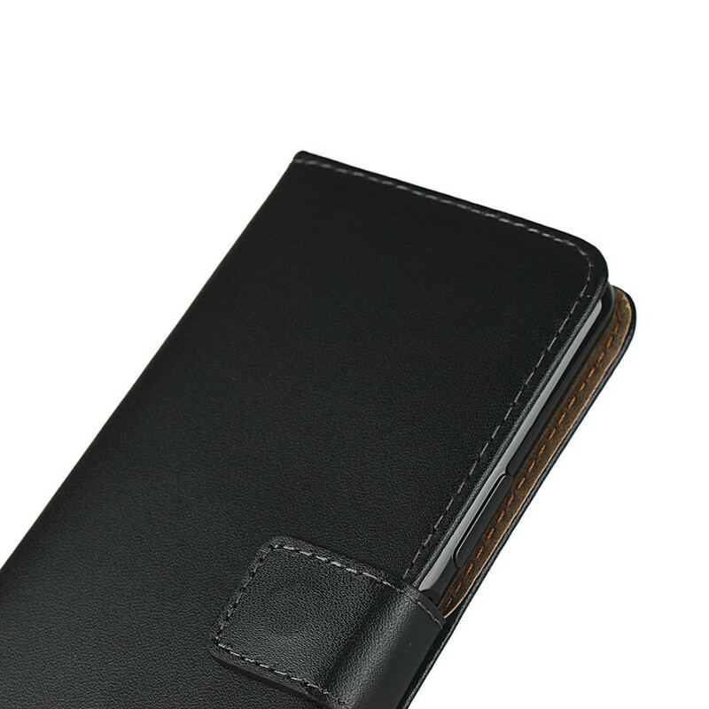 Capa De Couro Para Sony Xperia 5 II Convite De Couro Genuíno