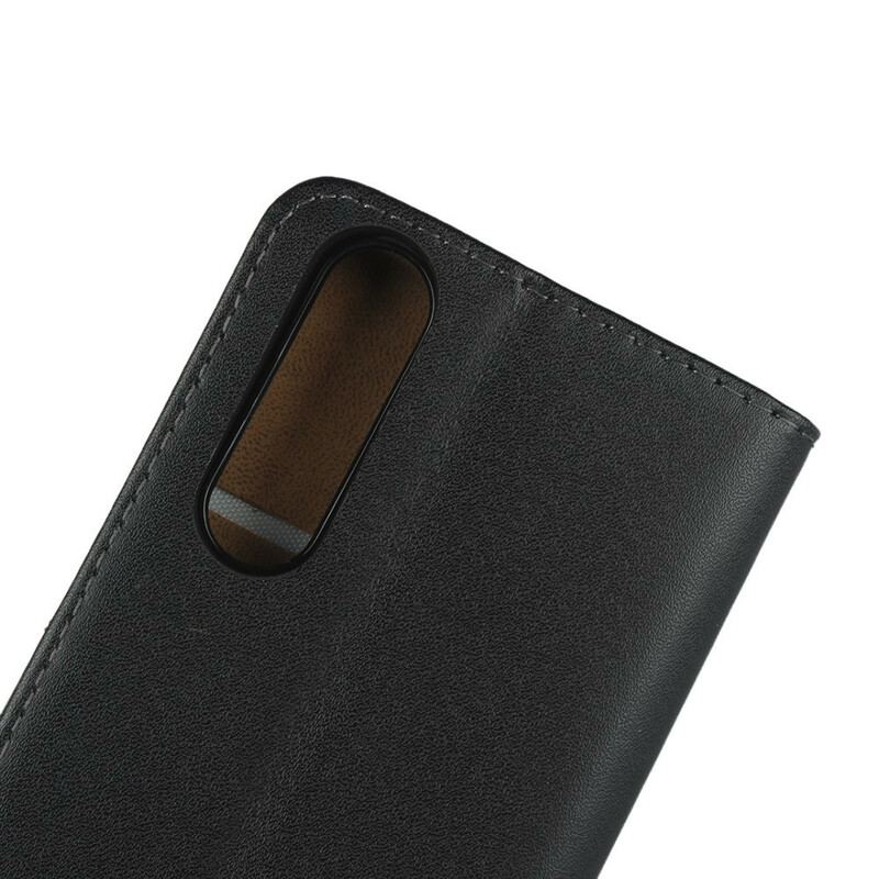 Capa De Couro Para Sony Xperia 5 II Convite De Couro Genuíno