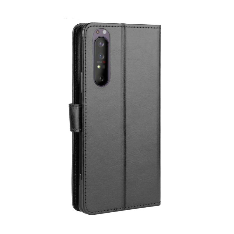 Capa De Couro Para Sony Xperia 5 II Couro Falso Chamativo