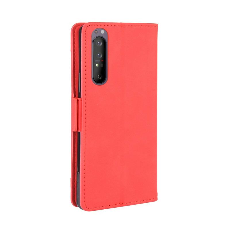 Capa De Couro Para Sony Xperia 5 II Multi-card Premier Class