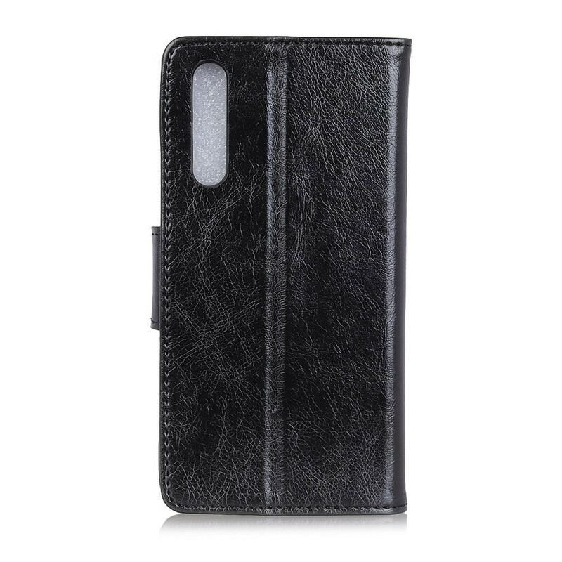 Capa De Couro Para Sony Xperia 5 II Couro Napa Rachado