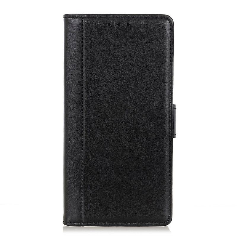 Capa Em Pele Para Sony Xperia 5 II Estilo Couro Dividido