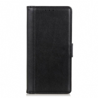 Capa Em Pele Para Sony Xperia 5 II Estilo Couro Dividido