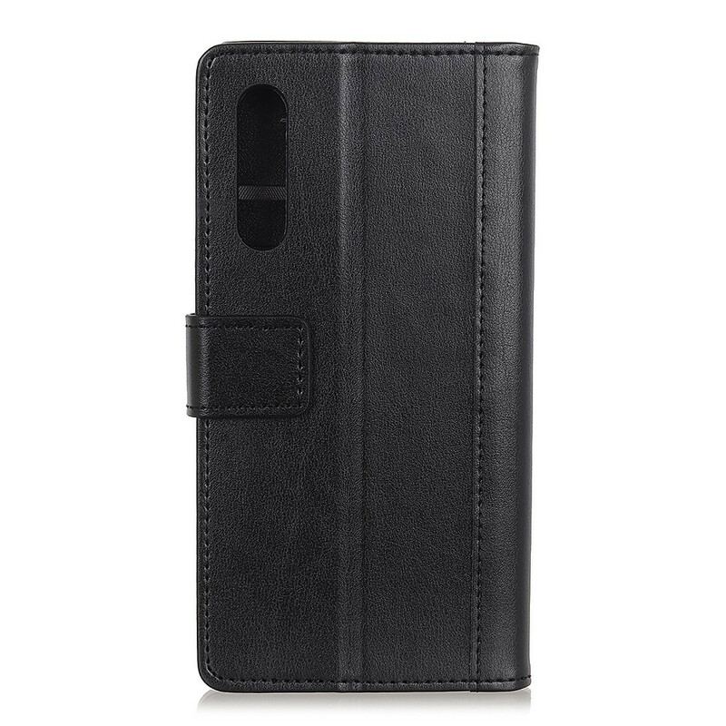 Capa Em Pele Para Sony Xperia 5 II Estilo Couro Dividido