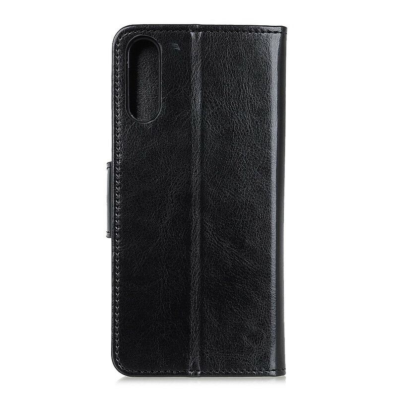 Capa Folio Para Sony Xperia 5 II Couro Sintético Vitrificado