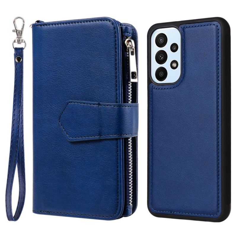 Capa De Celular Capa Em Pele Para Samsung Galaxy A23 5G Capa Tipo Carteira Carteira Destacável