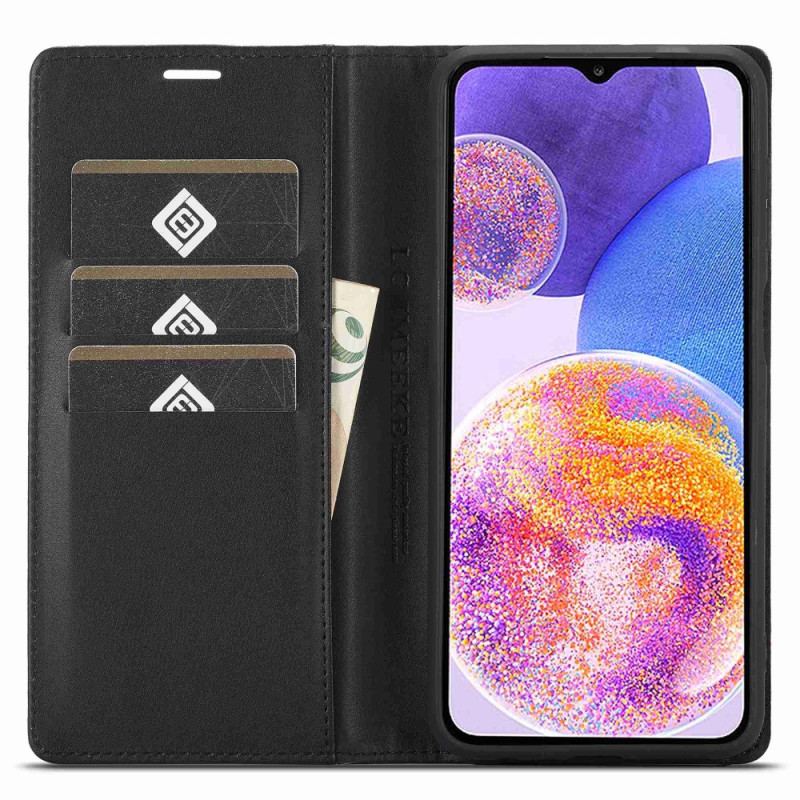 Capa De Celular Para Samsung Galaxy A23 5G Flip Fibra De Carbono Lc.imeeke