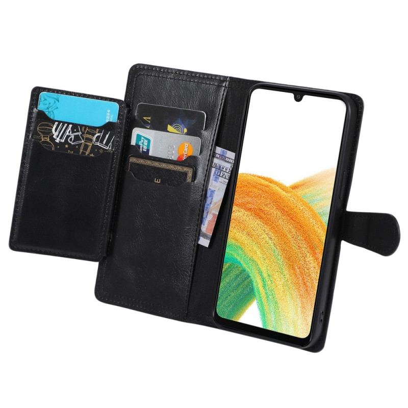 Capa De Couro Para Samsung Galaxy A23 5G Carteira