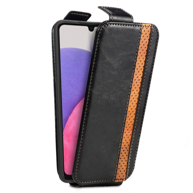 Capa De Couro Para Samsung Galaxy A23 5G Caseneo Vertical