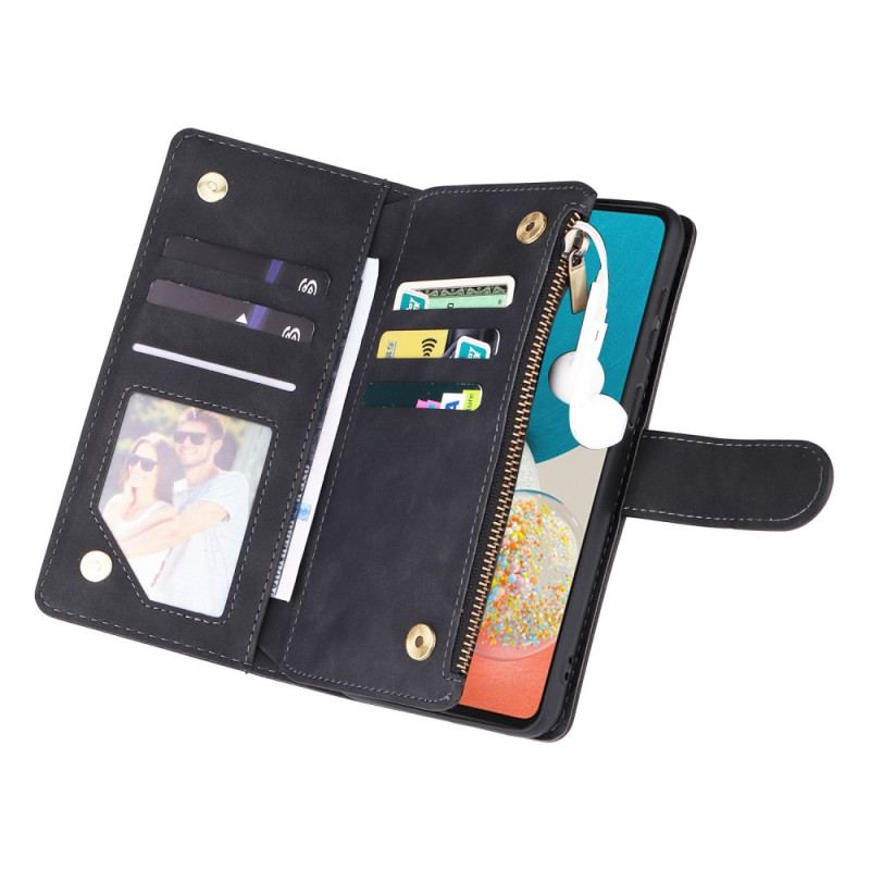 Capa Flip Para Samsung Galaxy A23 5G Bolsa Com Cordão