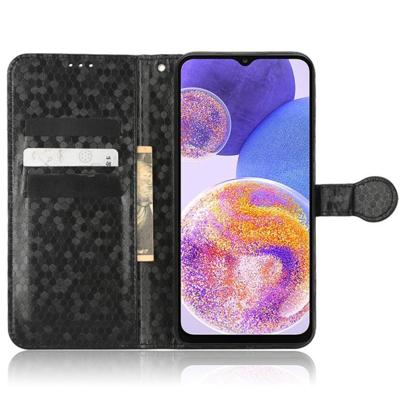 Capa Flip Para Samsung Galaxy A23 5G De Cordão Padrão 3d Strappy