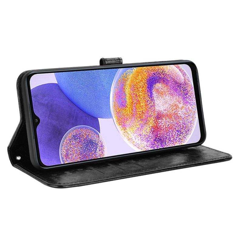 Capa Flip Para Samsung Galaxy A23 5G De Cordão Padrão 3d Strappy