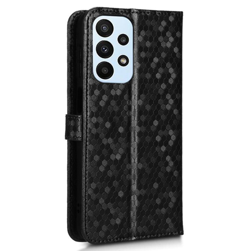 Capa Flip Para Samsung Galaxy A23 5G De Cordão Padrão 3d Strappy