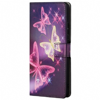 Capa Folio Para Samsung Galaxy A23 5G Borboletas