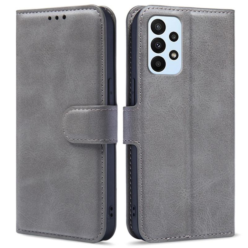 Capa Folio Para Samsung Galaxy A23 5G Estilo Cor De Couro