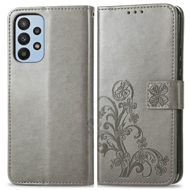 Capa Folio Para Samsung Galaxy A23 5G Florzinhas