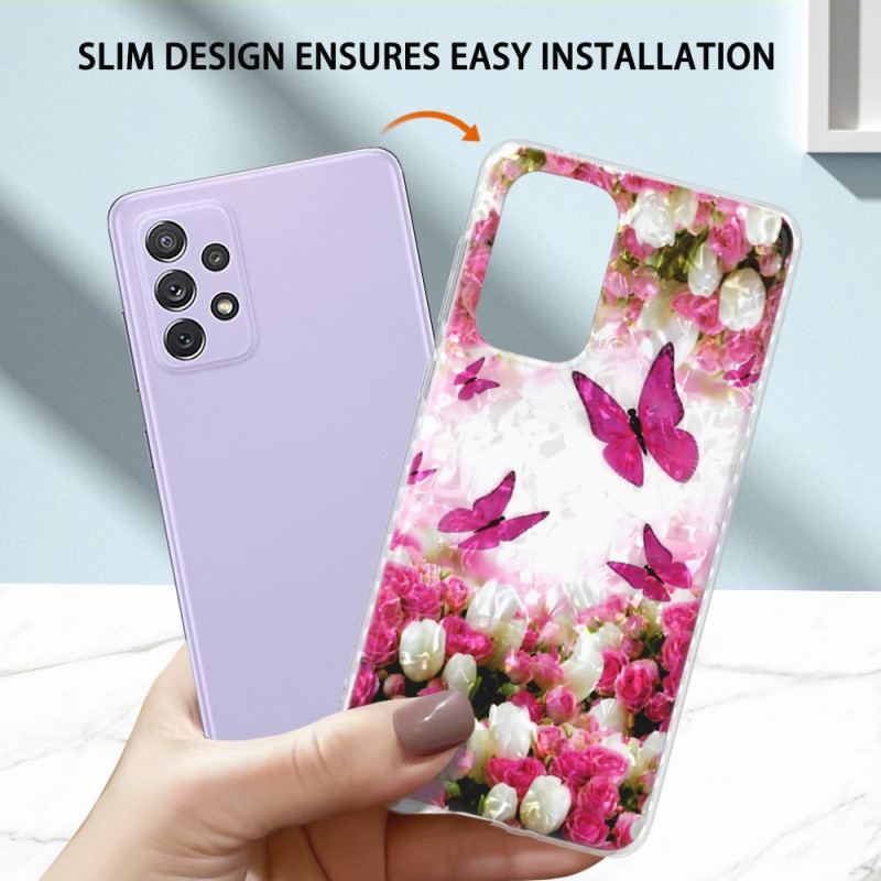 Capa Para Samsung Galaxy A23 5G Borboletas Estilosas