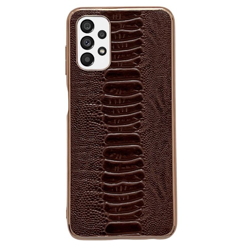 Capa Para Samsung Galaxy A23 5G Couro Genuíno Estilo Crocodilo