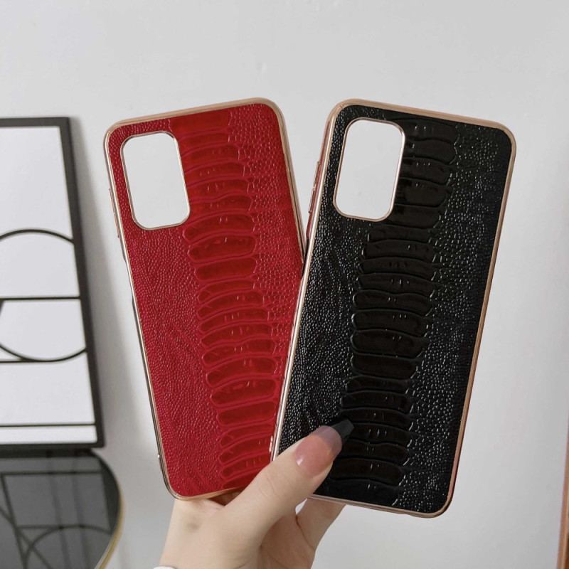 Capa Para Samsung Galaxy A23 5G Couro Genuíno Estilo Crocodilo