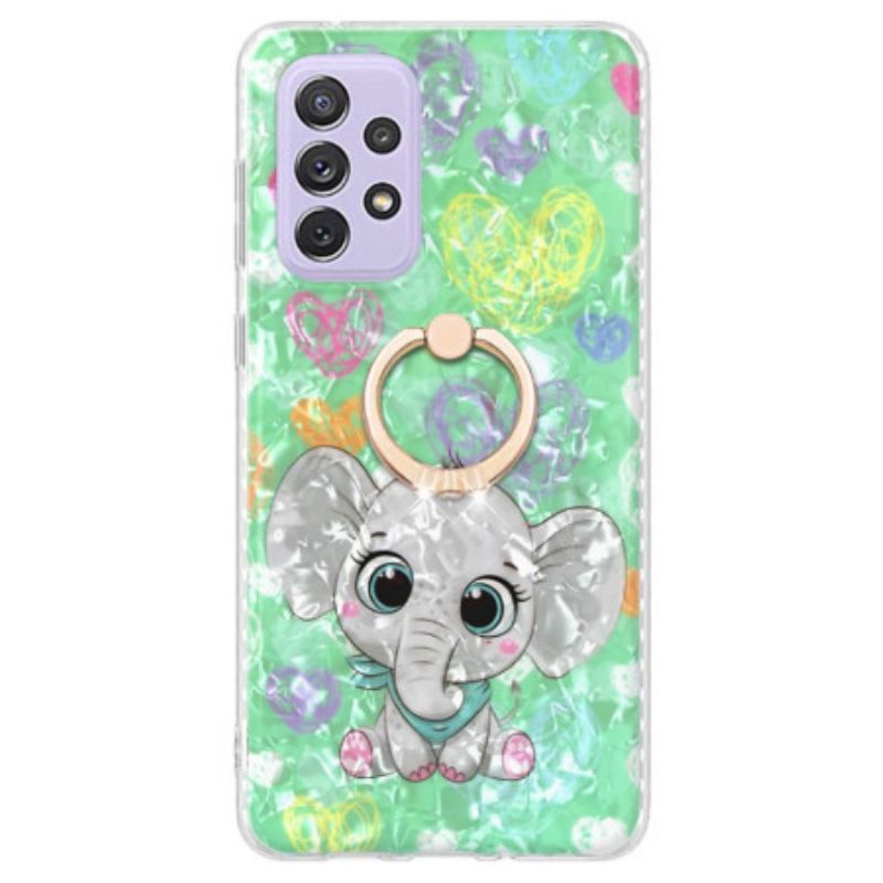 Capa Para Samsung Galaxy A23 5G Elefante Com Suporte De Anel