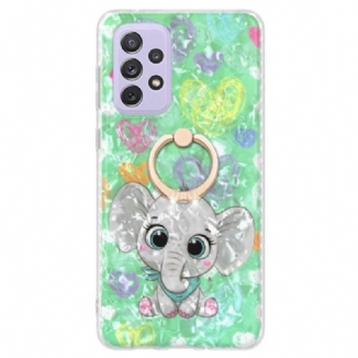 Capa Para Samsung Galaxy A23 5G Elefante Com Suporte De Anel