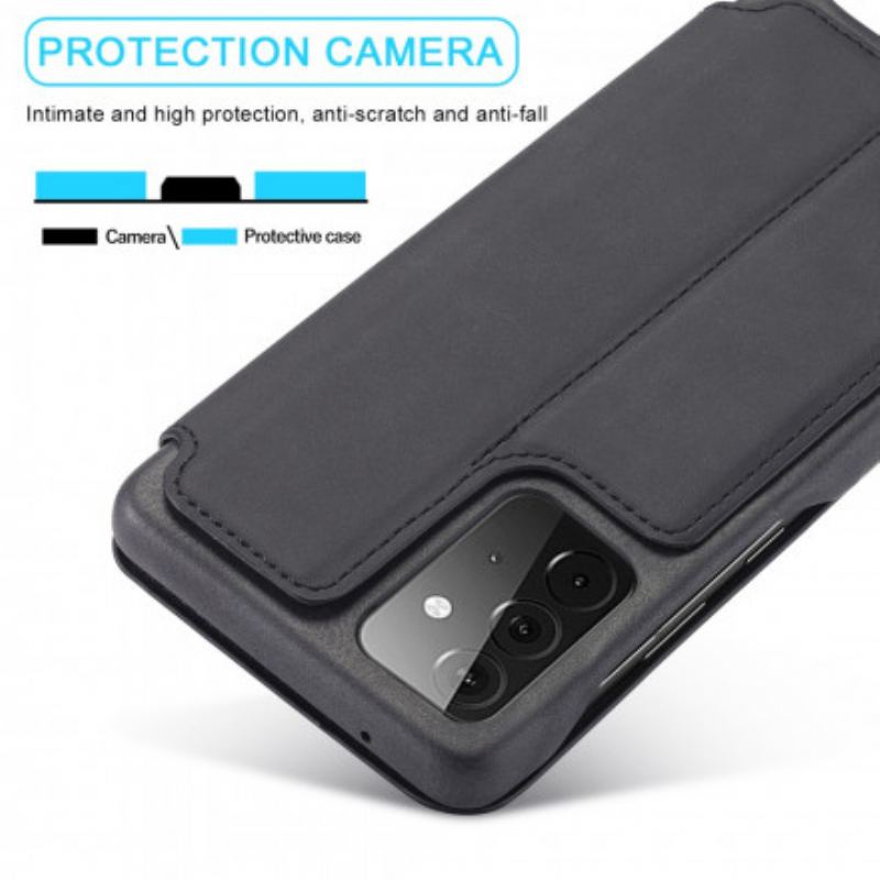 Capa De Celular Para Samsung Galaxy A72 4G / A72 5G Flip Lc.imeeke Efeito Couro