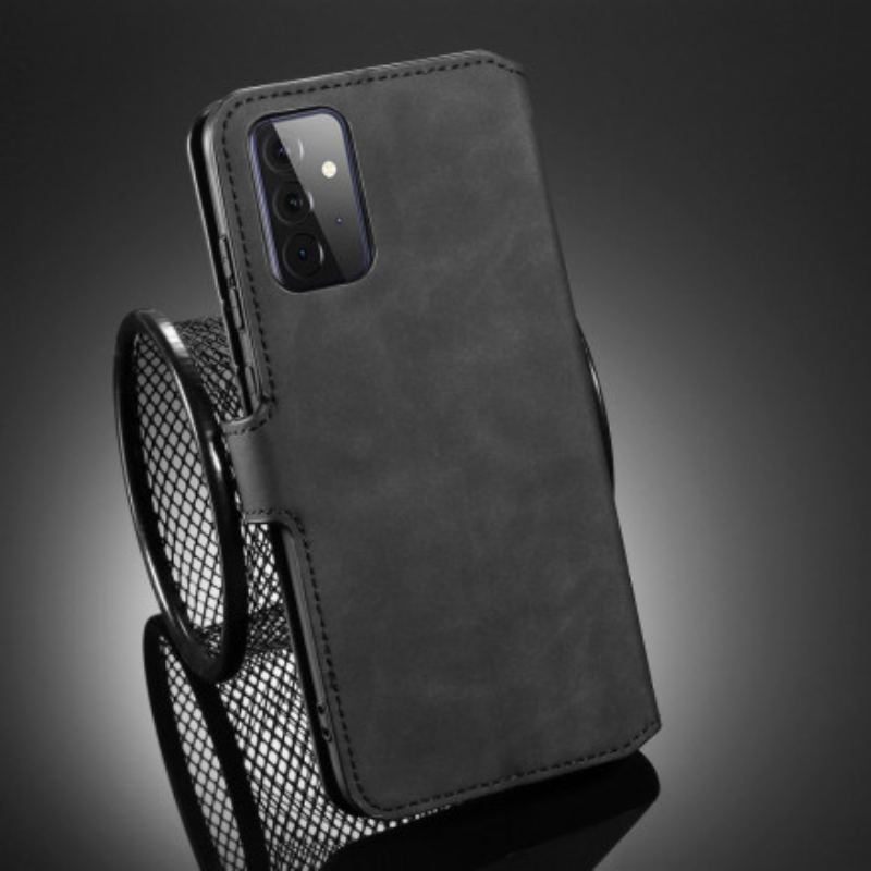 Capa De Couro Para Samsung Galaxy A72 4G / A72 5G Dg.ming Retro