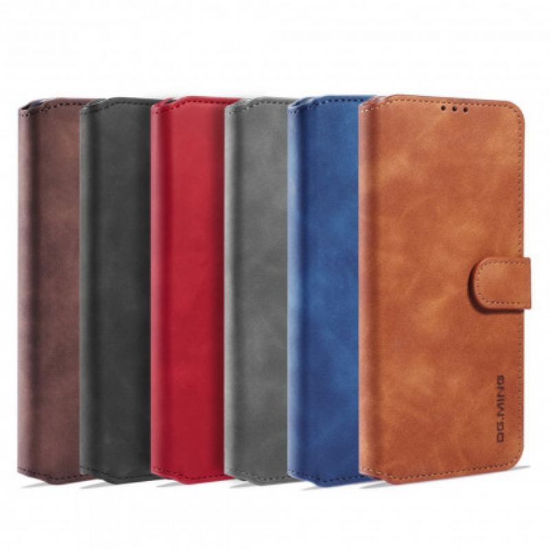 Capa De Couro Para Samsung Galaxy A72 4G / A72 5G Dg.ming Retro