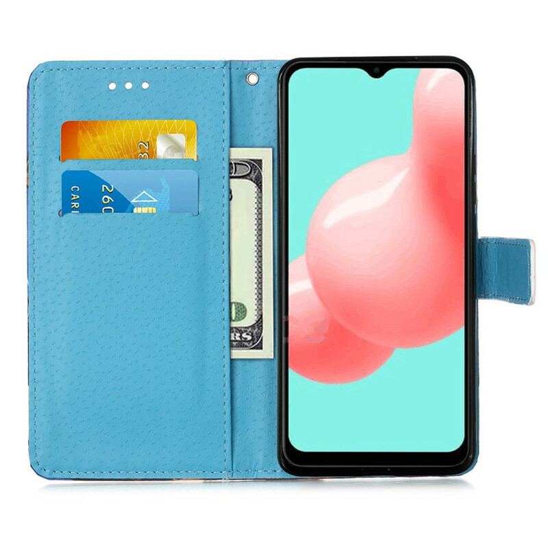 Capa Flip Para Samsung Galaxy A72 4G / A72 5G Ama A Onda