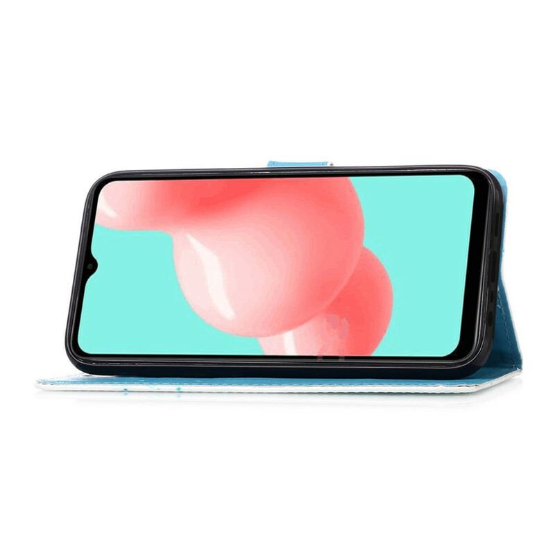 Capa Flip Para Samsung Galaxy A72 4G / A72 5G Ama A Onda