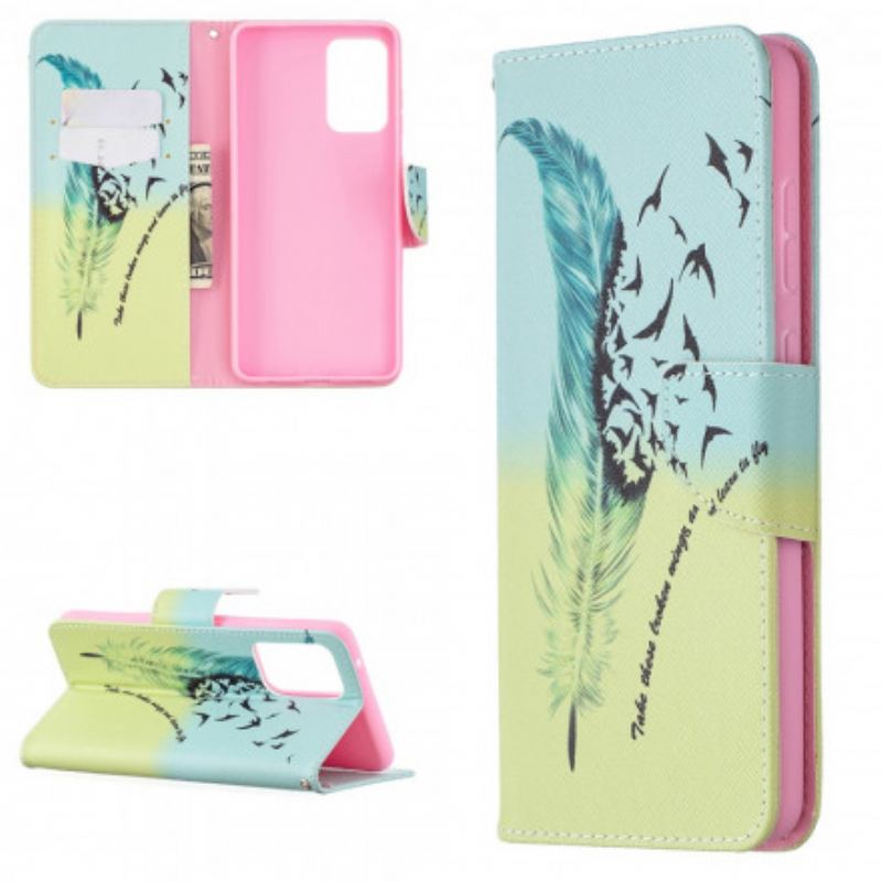 Capa Flip Para Samsung Galaxy A72 4G / A72 5G Aprender A Voar