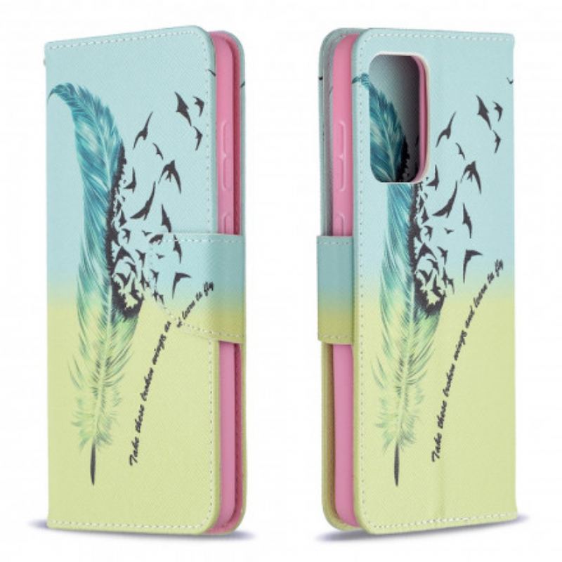 Capa Flip Para Samsung Galaxy A72 4G / A72 5G Aprender A Voar