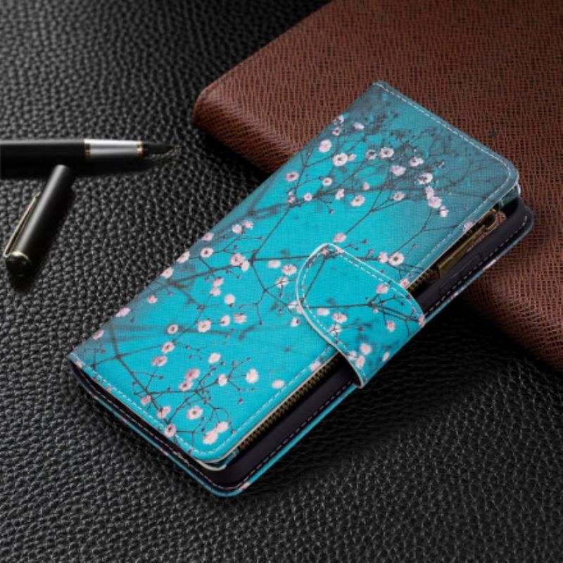 Capa Flip Para Samsung Galaxy A72 4G / A72 5G Bolso De Árvore Com Zíper