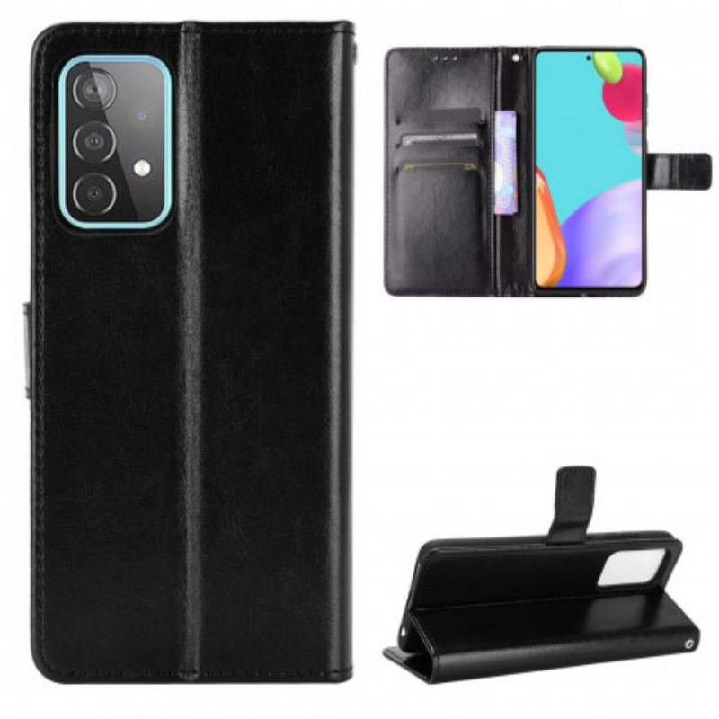 Capa Flip Para Samsung Galaxy A72 4G / A72 5G Couro Falso Chamativo