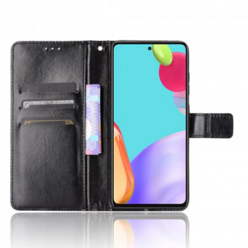 Capa Flip Para Samsung Galaxy A72 4G / A72 5G Couro Falso Chamativo