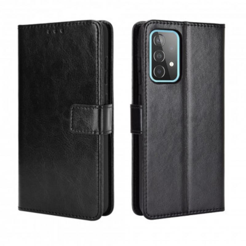 Capa Flip Para Samsung Galaxy A72 4G / A72 5G Couro Falso Chamativo