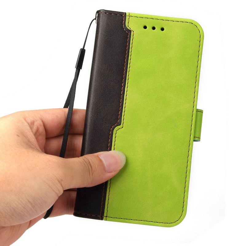 Capa Flip Para Samsung Galaxy A72 4G / A72 5G Dois Tons